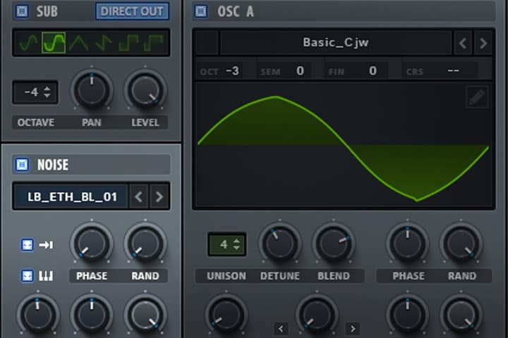 xfer records serum sub and noise oscillator