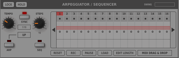 tal bassline 101 arpeggiator