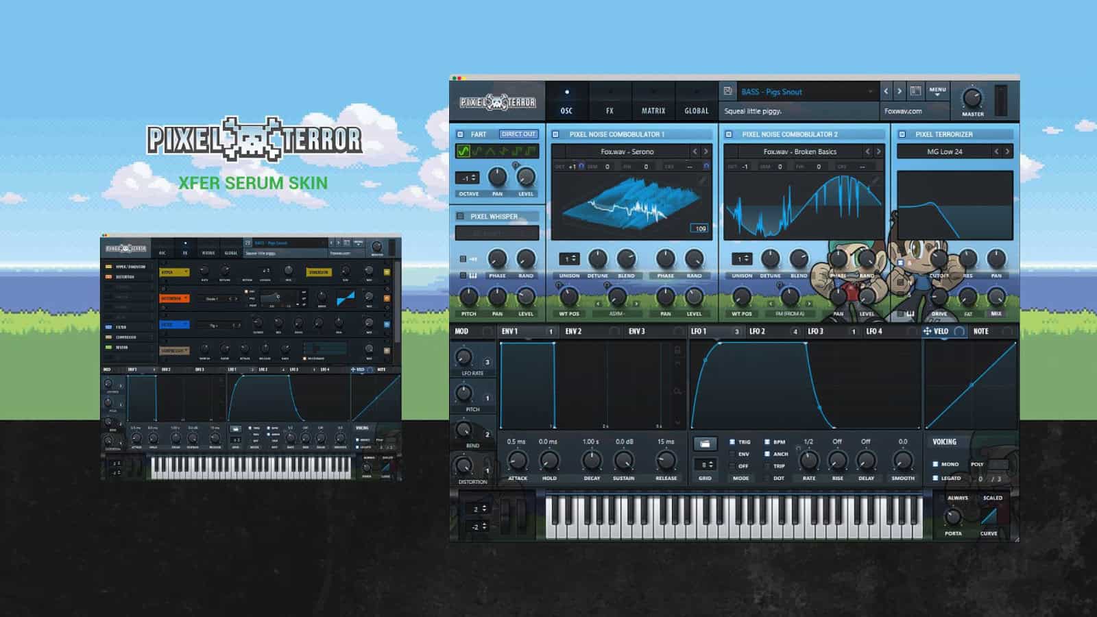 pixel terror xfer serum skin