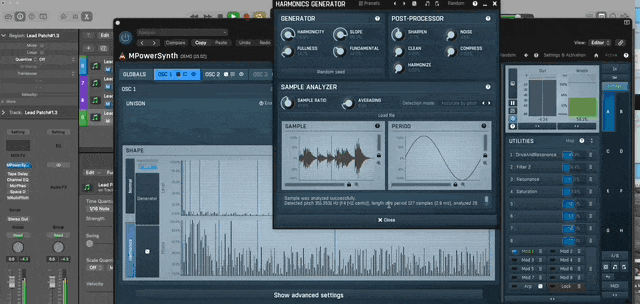 mpowersynth sample analyzer